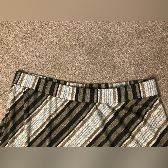 C Est.1946 maxi casual skirt M summer striped stretchy colourful elastic fabric - Picture 4 of 9